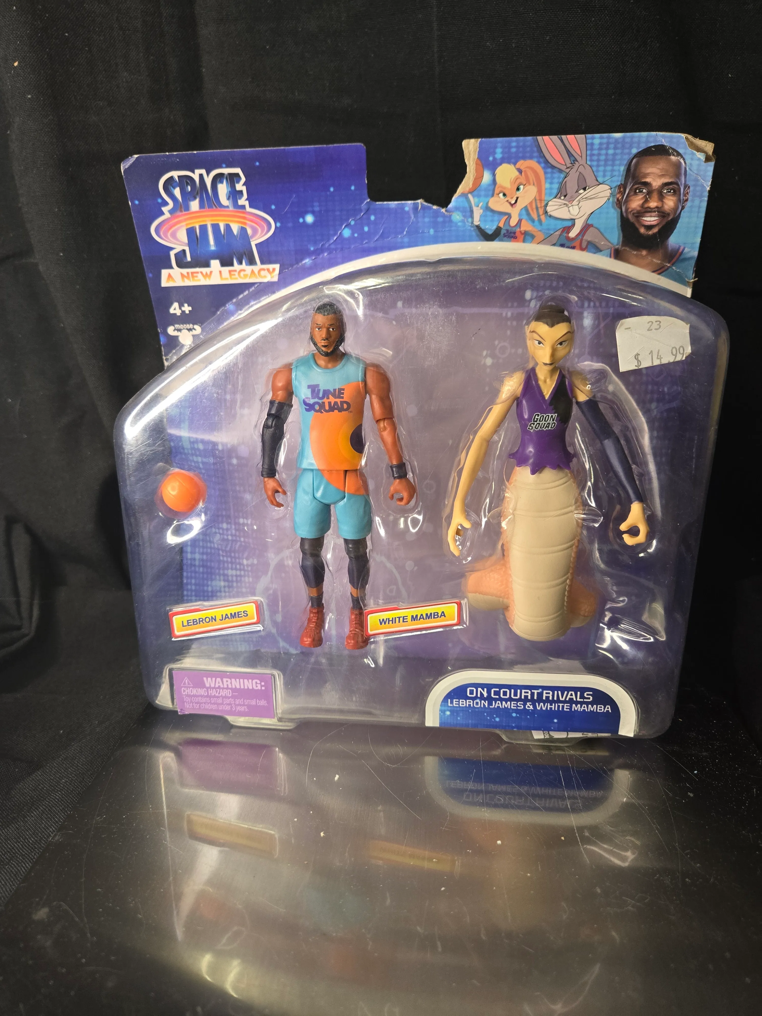 Space Jam: A New Legacy On Court Rivals LeBron James vs White Mamba Figures